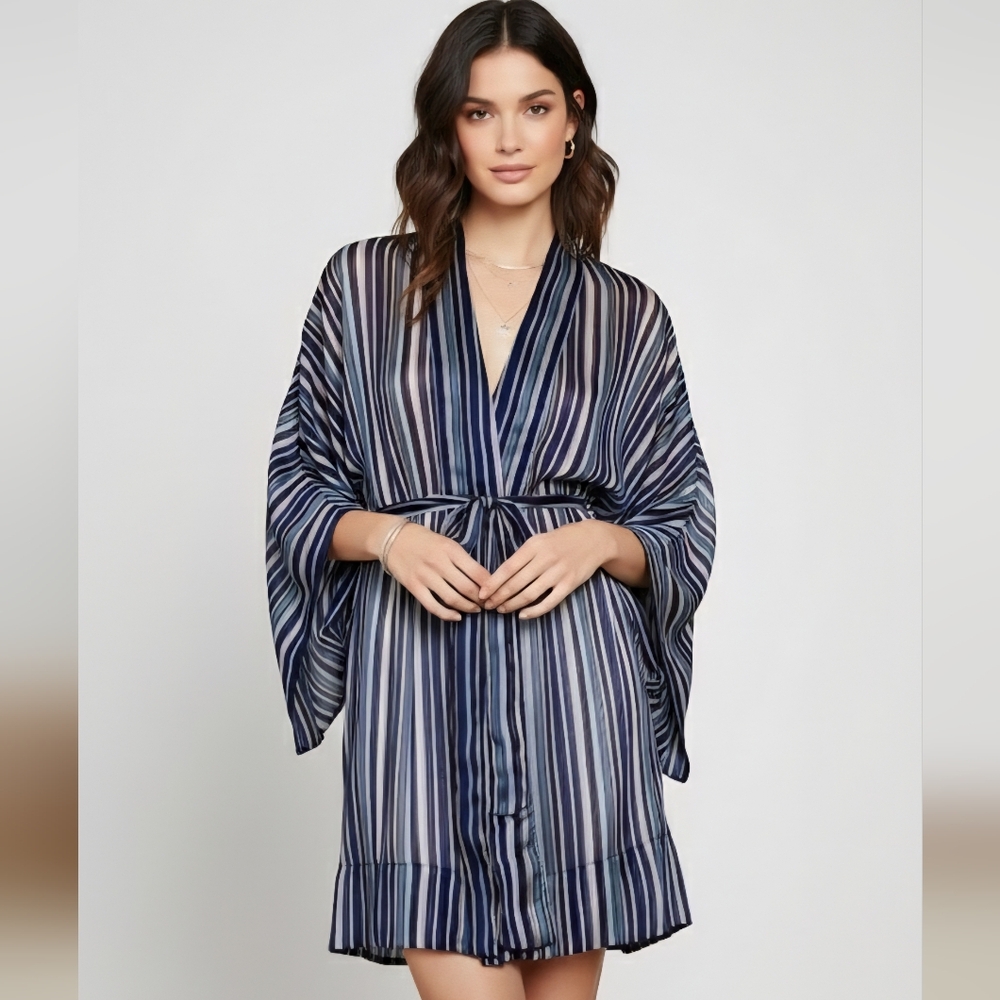 NWT BCBG MaxAzria striped kimono, jacket, duster